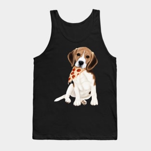 Pizza beagle Tank Top